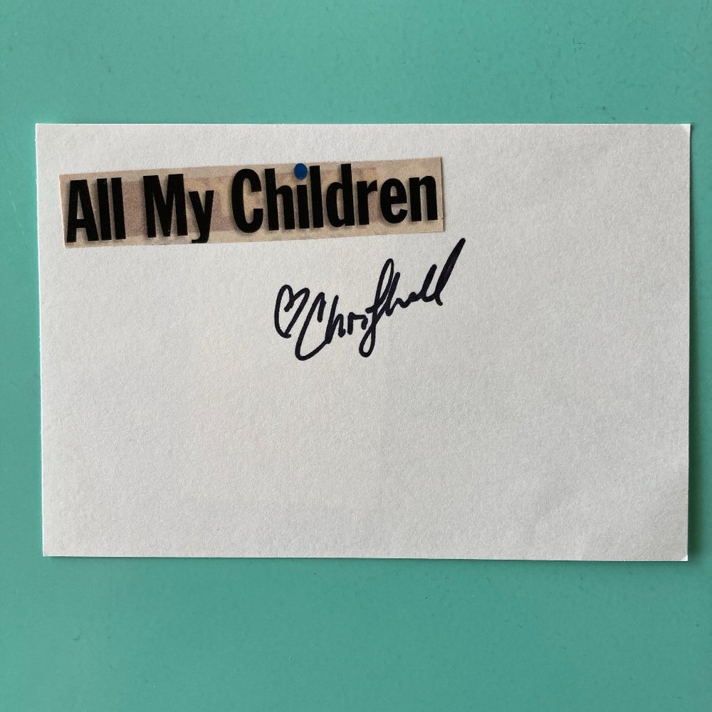 Chrishell Stause Signed Index Card 4”X6” Amanda All My Children Selling Sunset